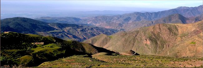 das Panorama am Tizi-n-Test